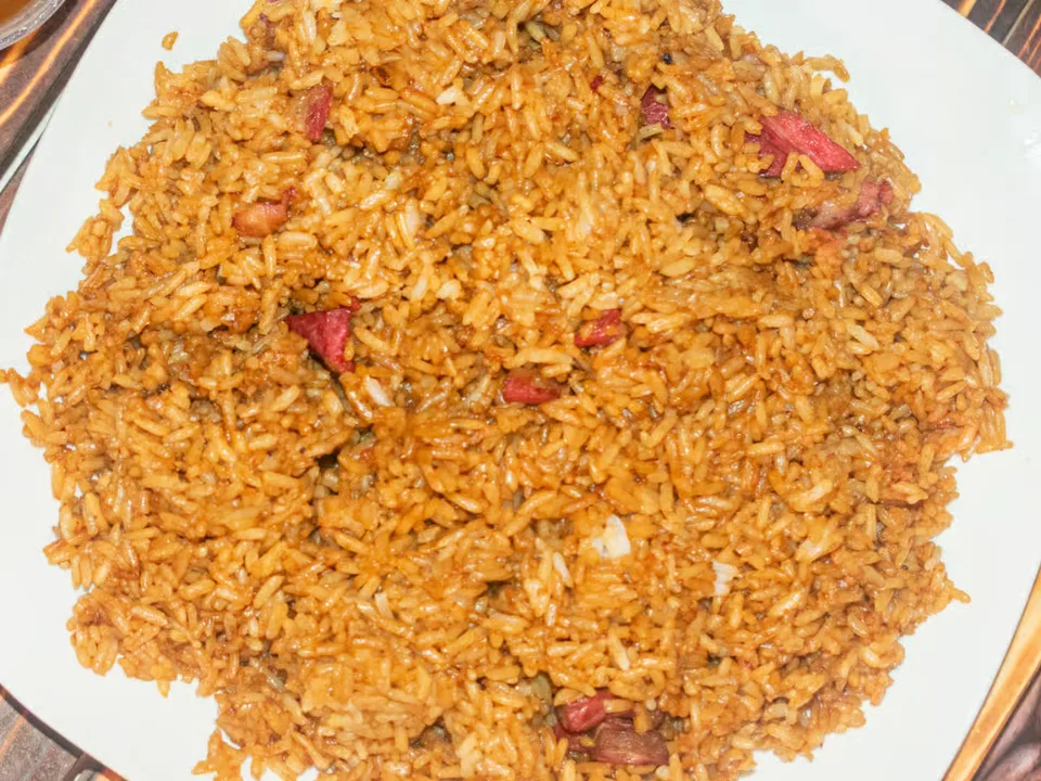 Roast Pork Fried Rice - Classic fried rice with roast pork